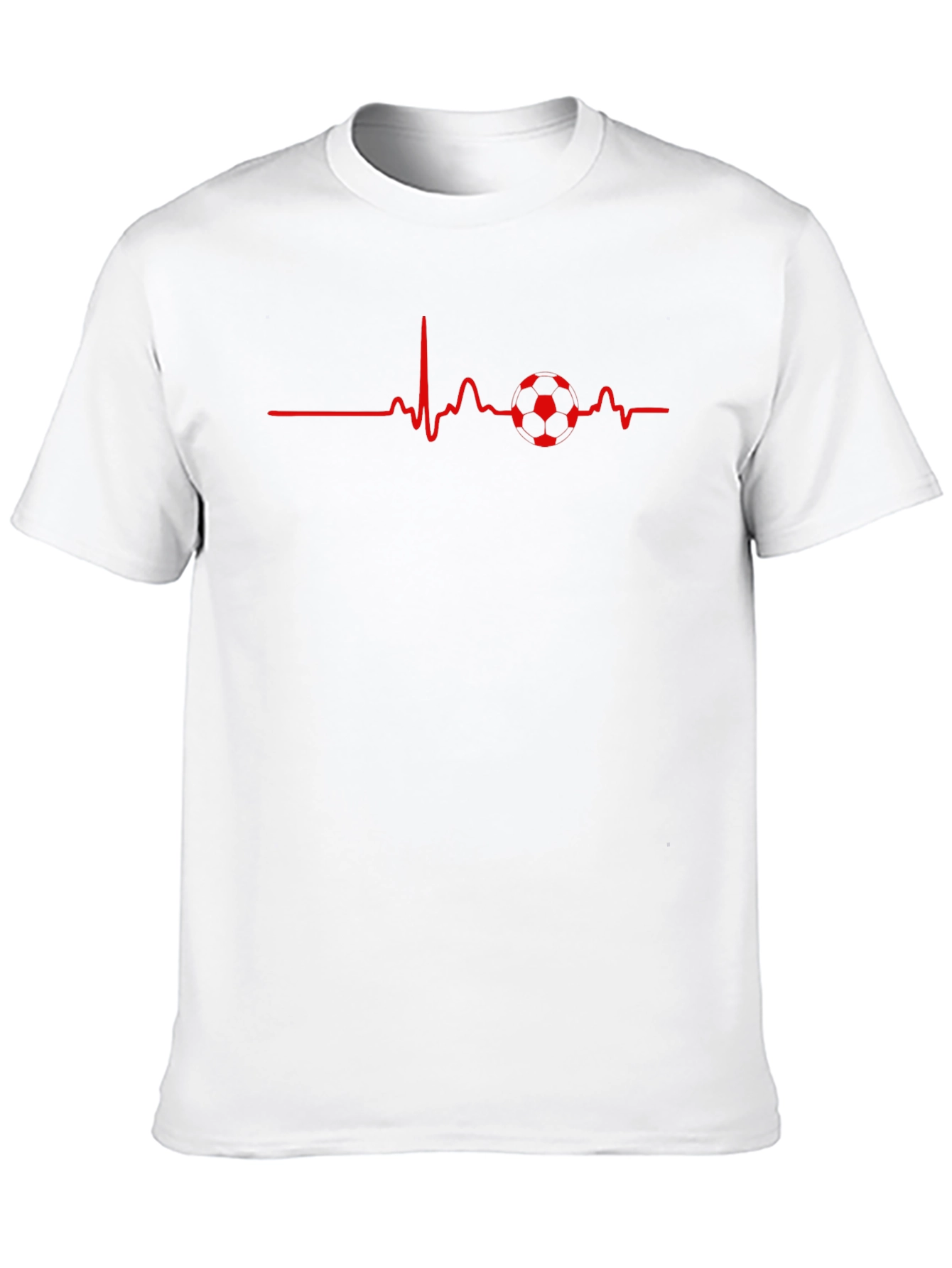 Soccer Heartbeat Graphic Tee - Black