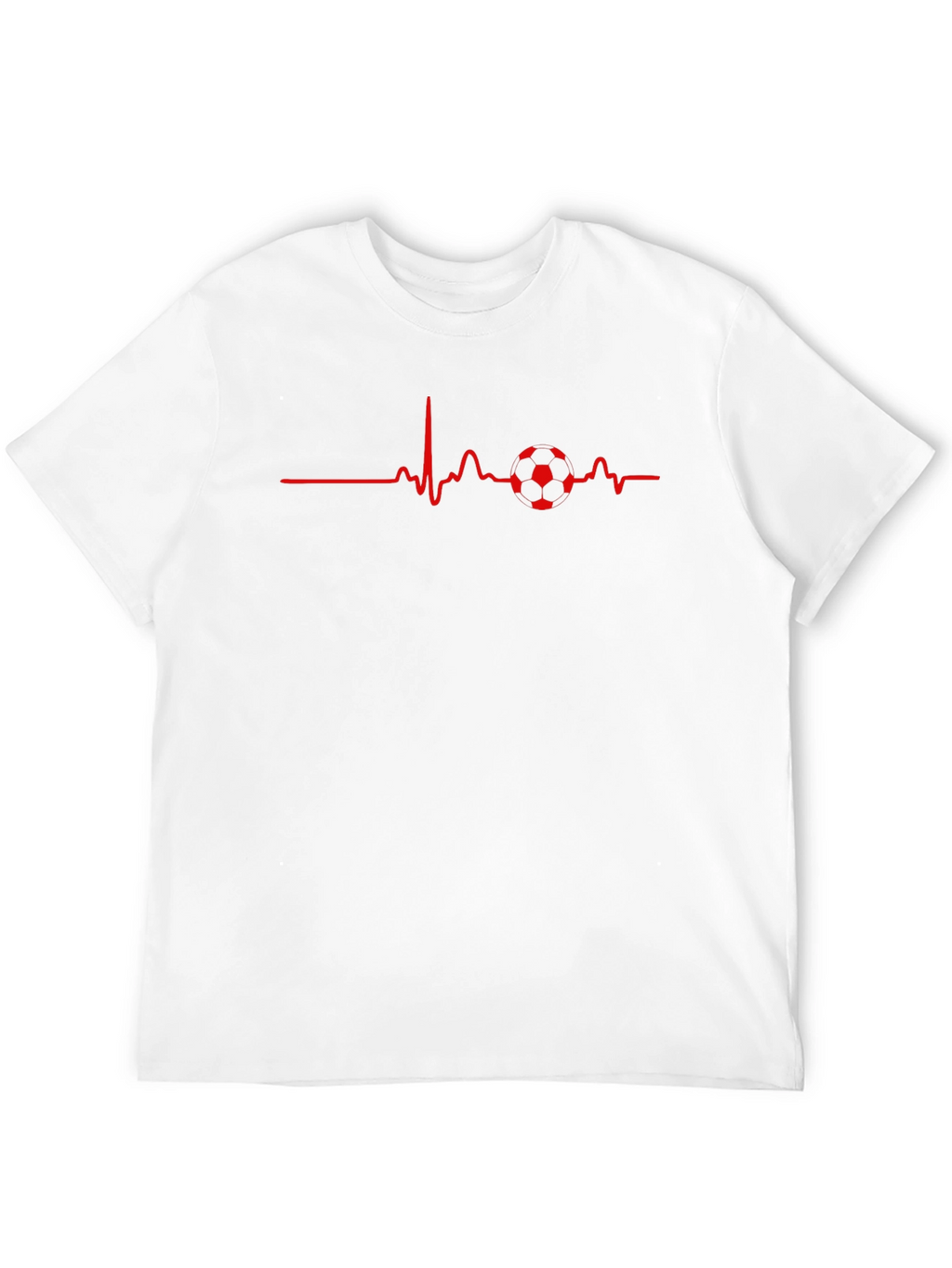 Soccer Heartbeat Graphic Tee - Black