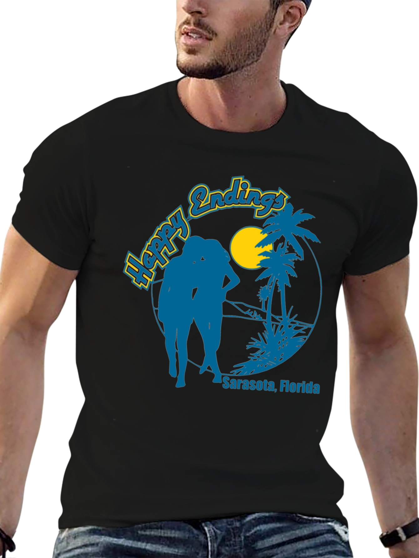 Happy Endings Sarasota Graphic T-Shirt