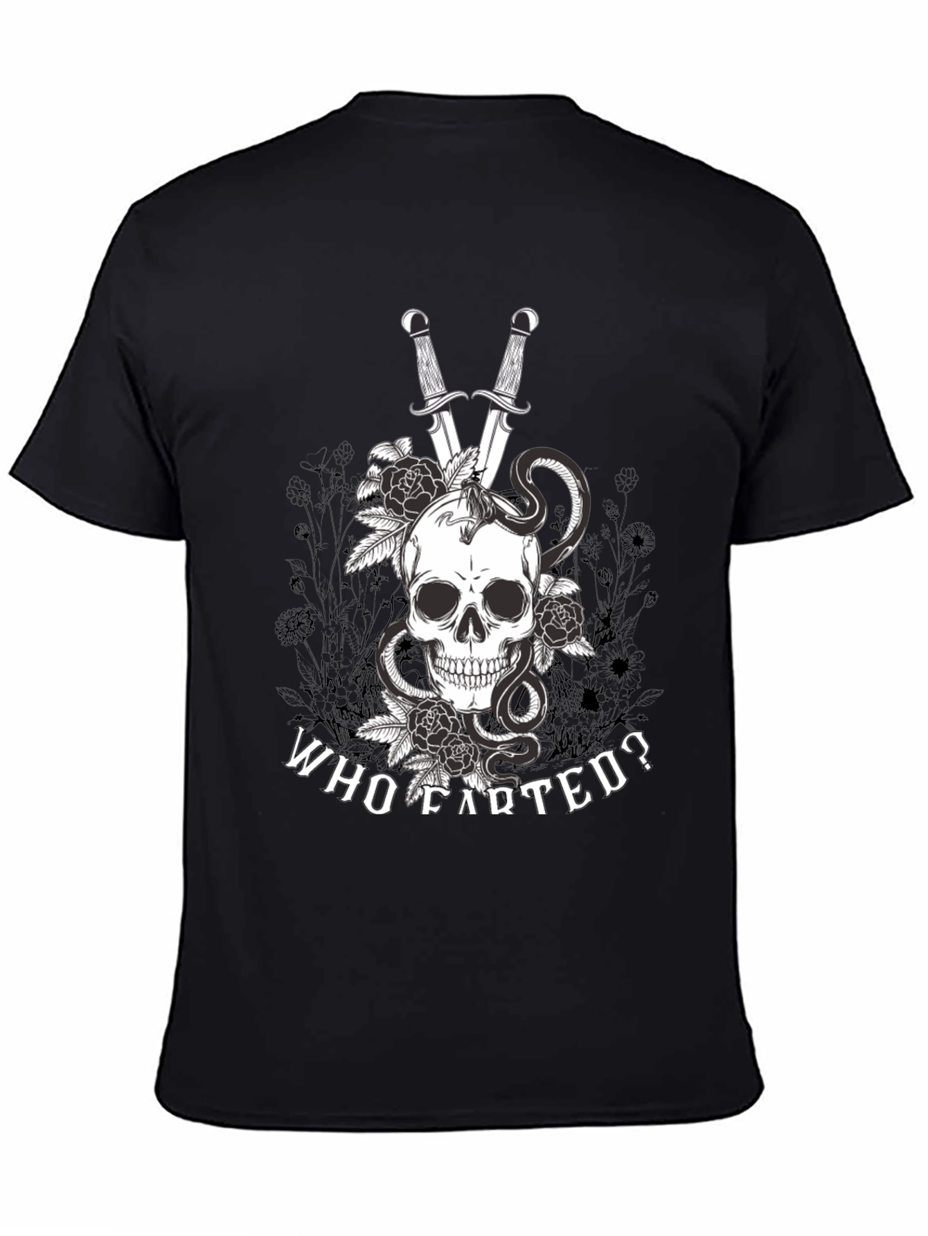 Skull Snake & Sword Graphic Tee