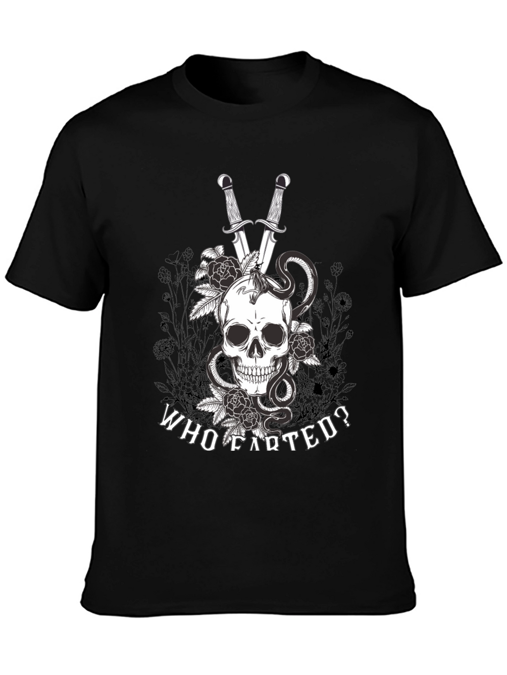 Skull Snake & Sword Graphic Tee