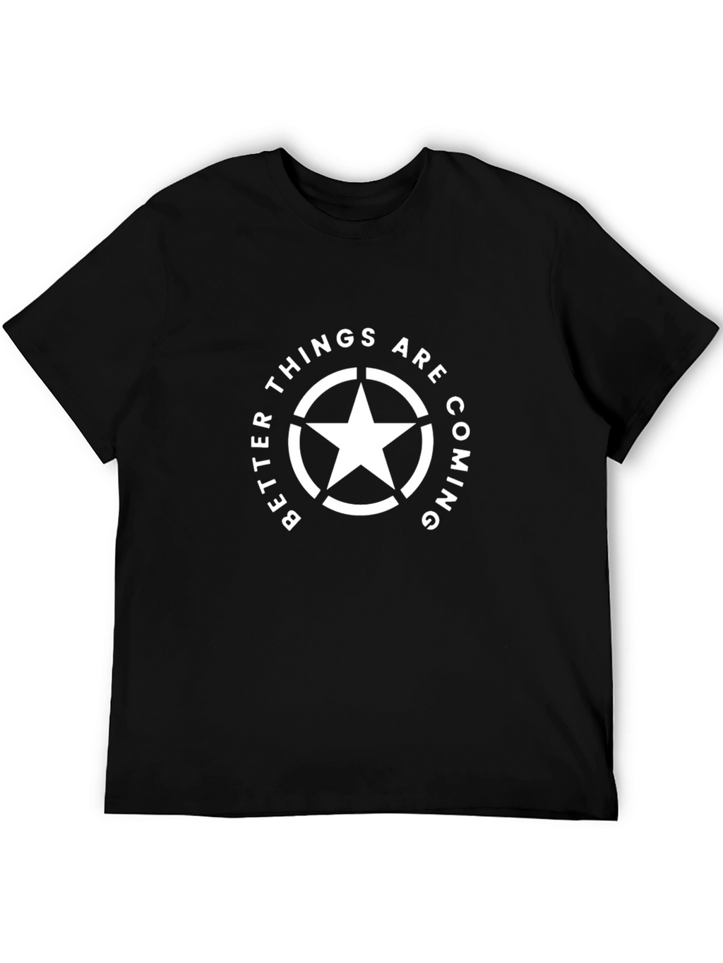 Better Things Are Coming Black Graphic Tee