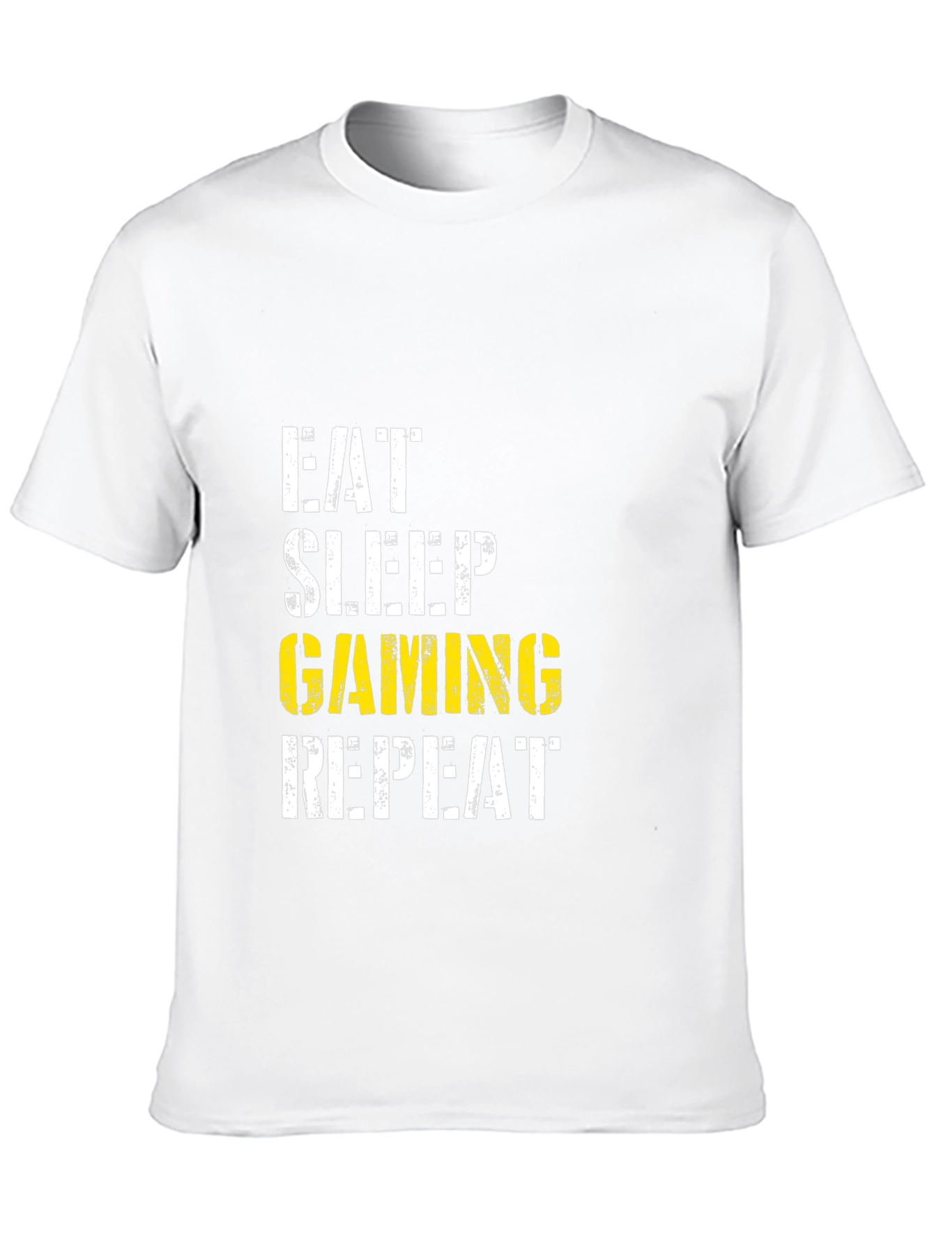 Eat Sleep Gaming Repeat Black T-Shirt