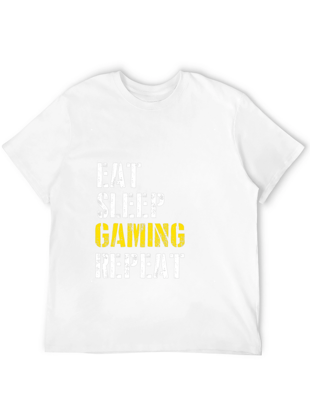 Eat Sleep Gaming Repeat Black T-Shirt