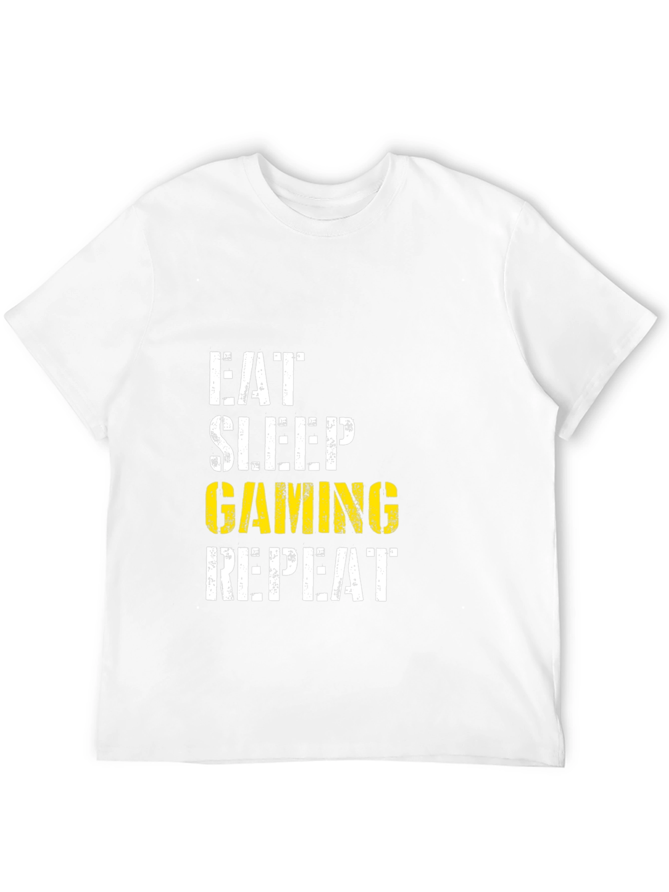 Eat Sleep Gaming Repeat Black T-Shirt
