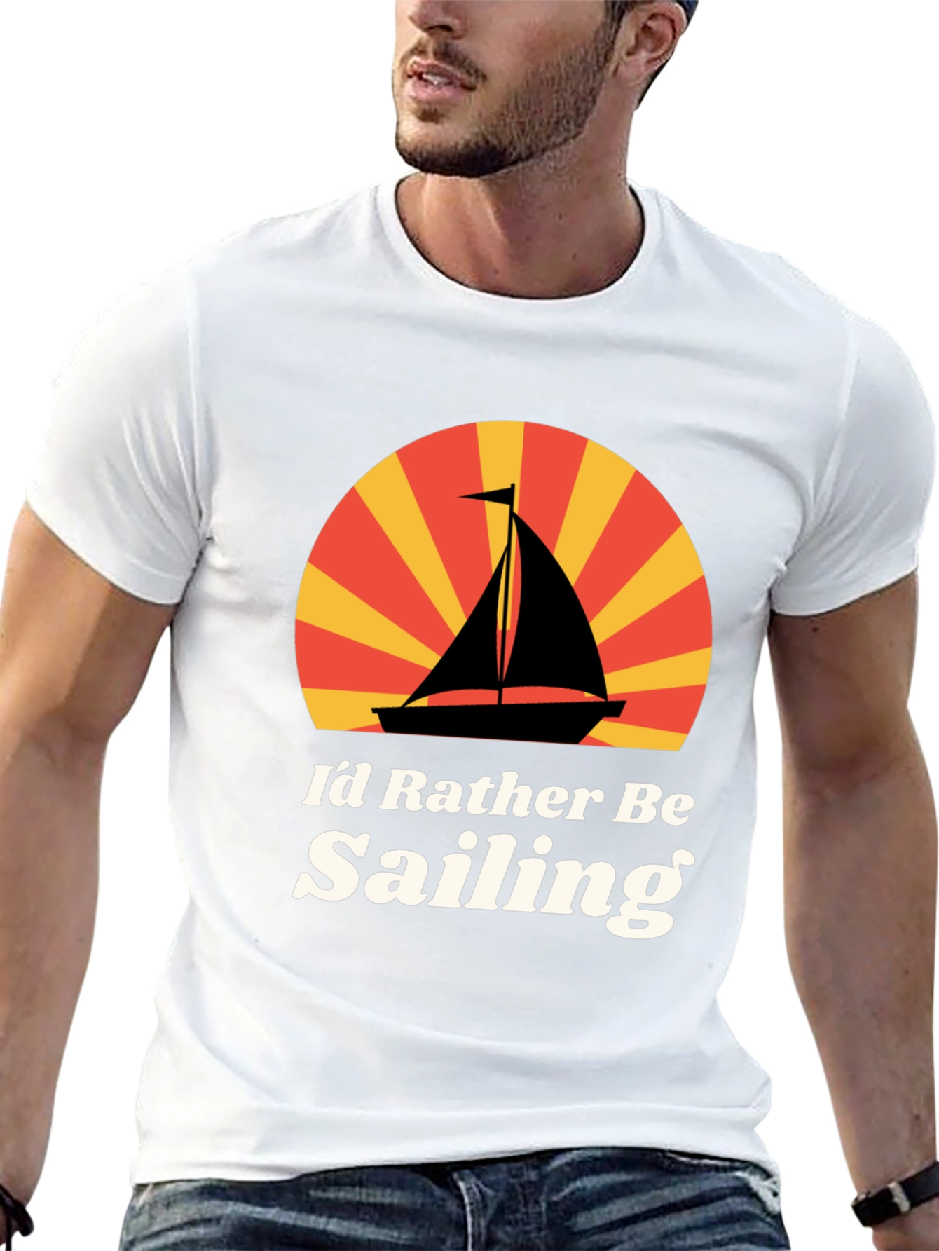 Id Rather Be Sailing Graphic T-Shirt