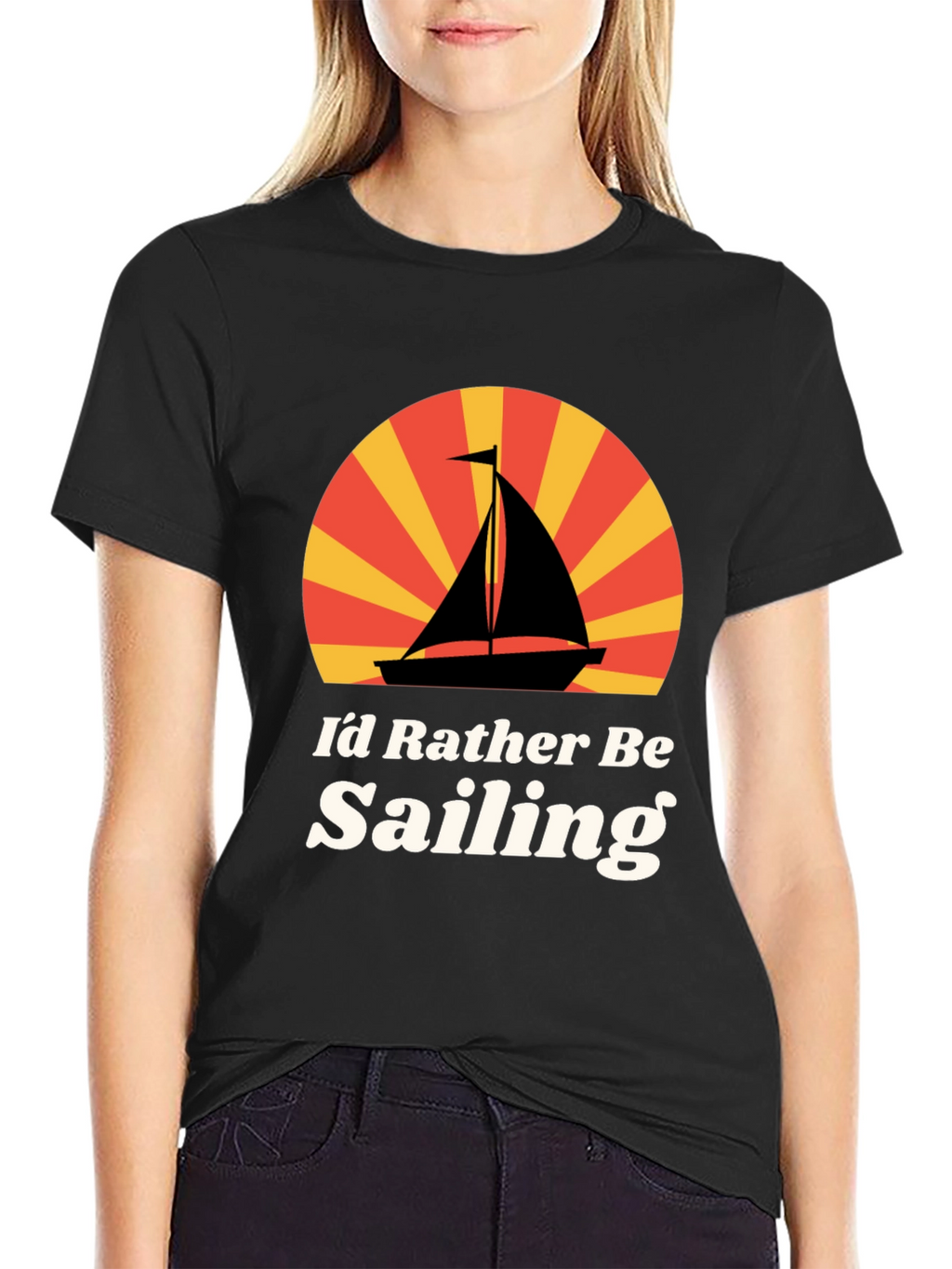 Id Rather Be Sailing Graphic T-Shirt