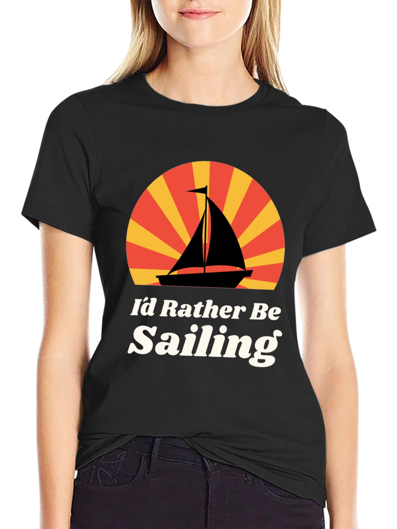Id Rather Be Sailing Graphic T-Shirt