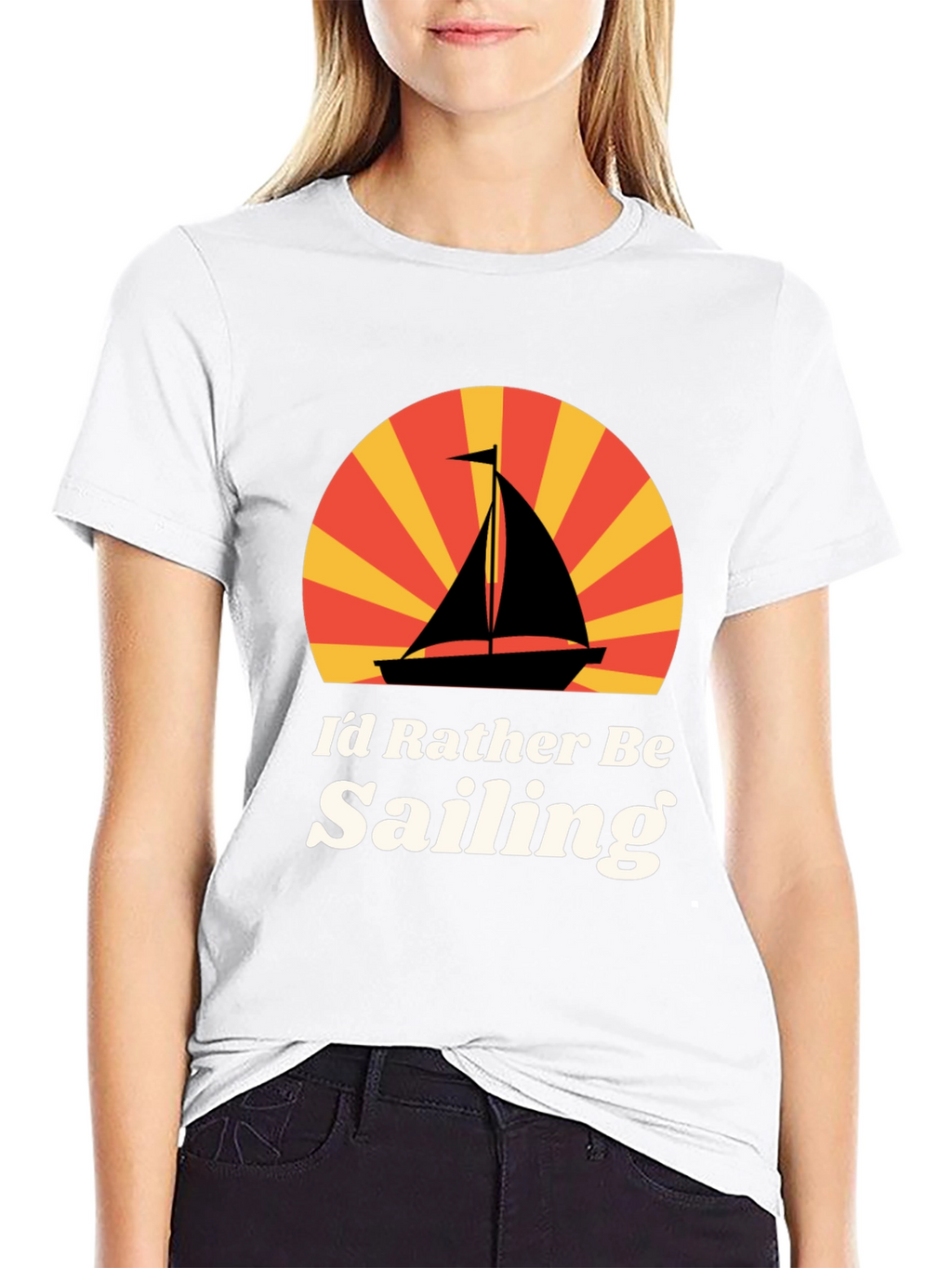 Id Rather Be Sailing Graphic T-Shirt