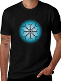 Vegvisir Compass T-Shirt - Viking Nordic Symbol Tee