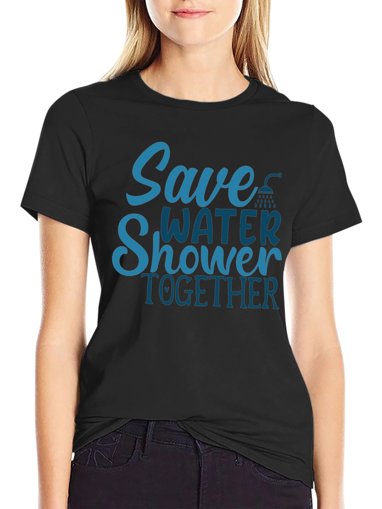 Save Water Shower Together Graphic Tee
