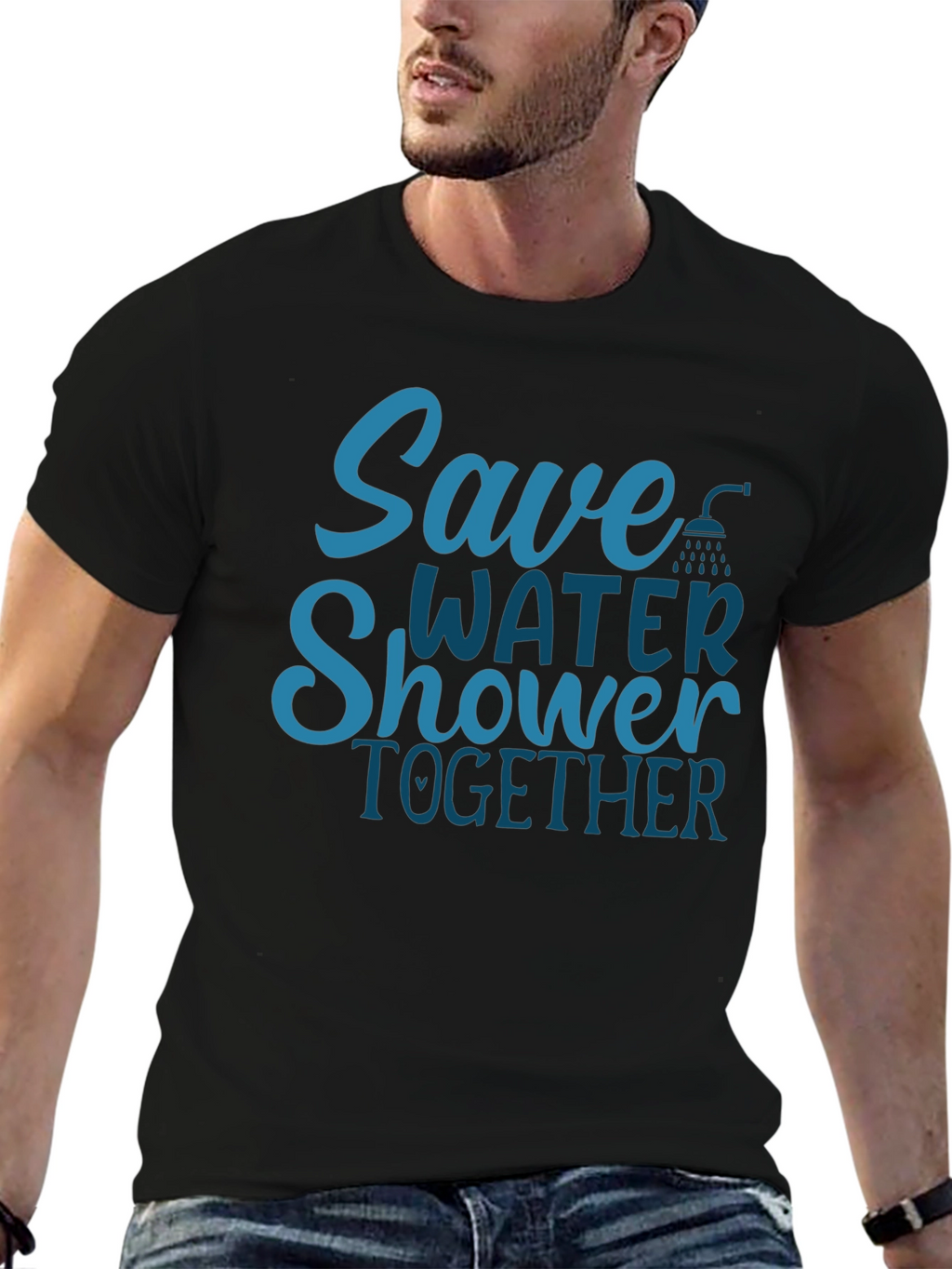 Save Water Shower Together Graphic Tee
