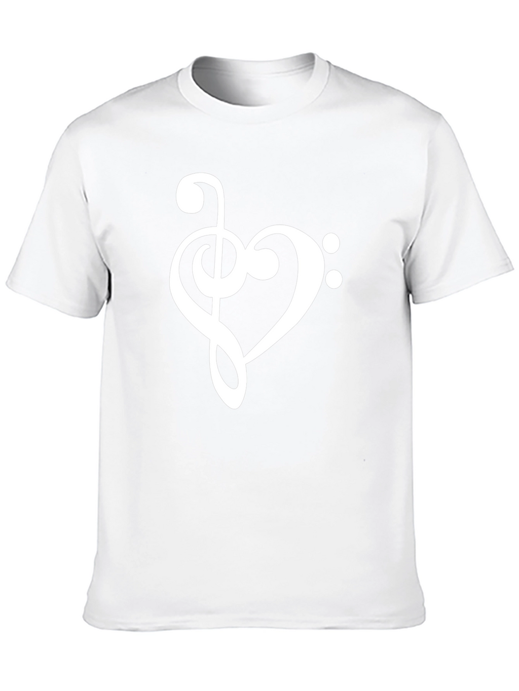 Musical Heart T-Shirt - Bass Clef Love