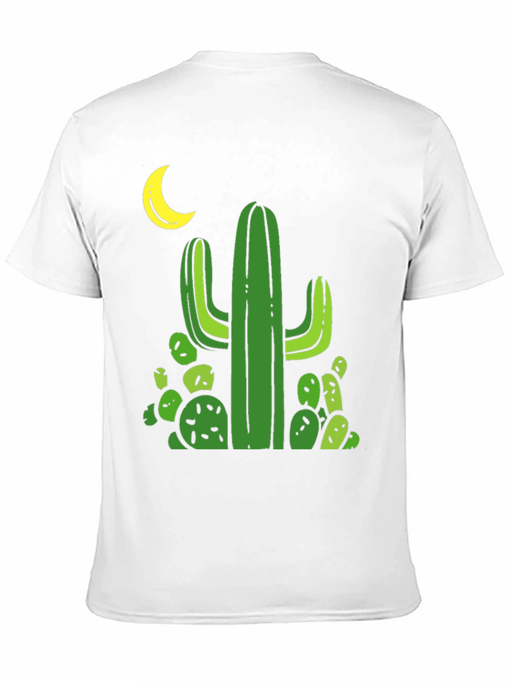 Cactus Moon Black T-Shirt - Desert Vibes