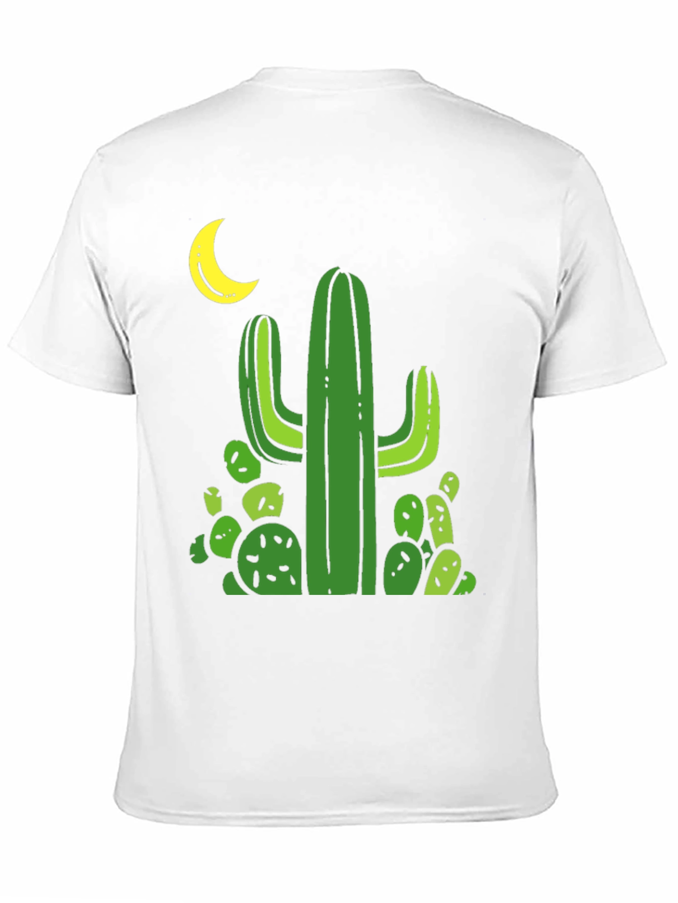 Cactus Moon Black T-Shirt - Desert Vibes