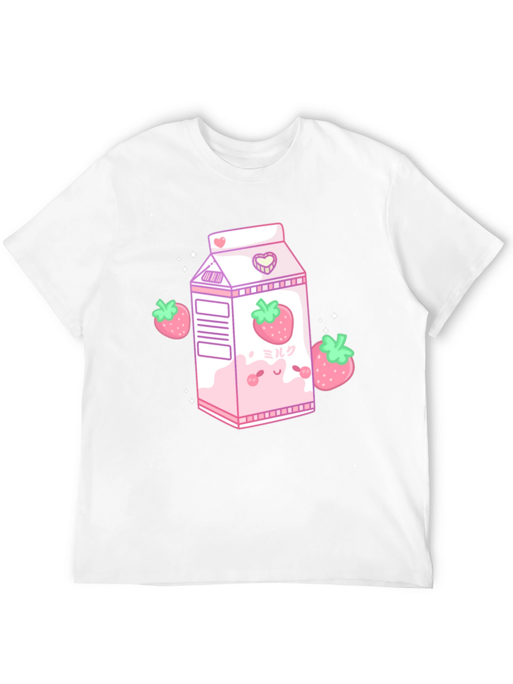 Kawaii Strawberry Milk T-Shirt - Cute Anime Style