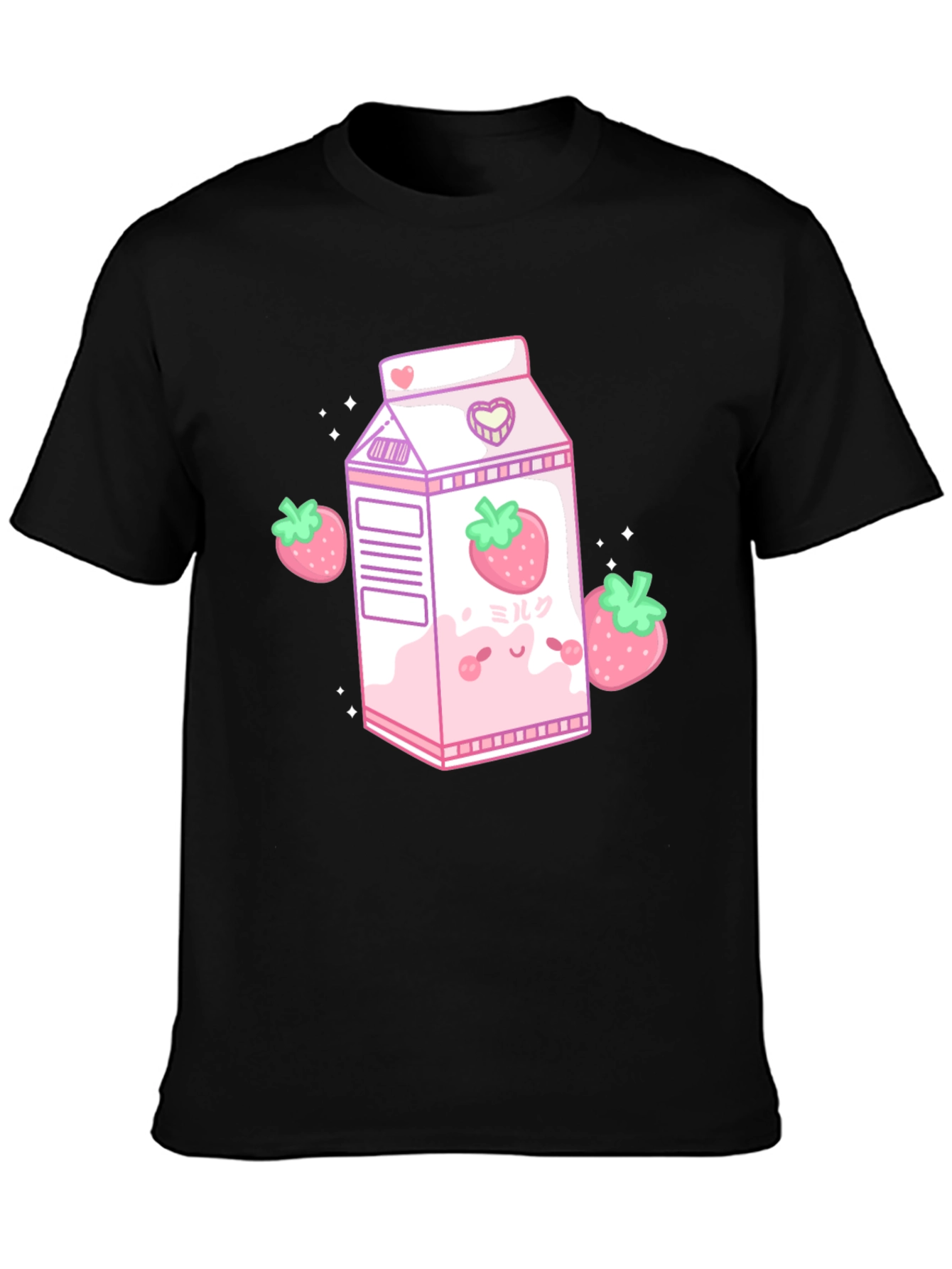 Kawaii Strawberry Milk T-Shirt - Cute Anime Style