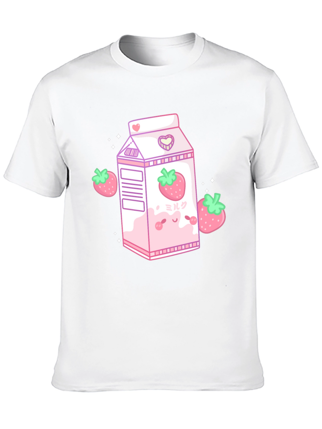 Kawaii Strawberry Milk T-Shirt - Cute Anime Style