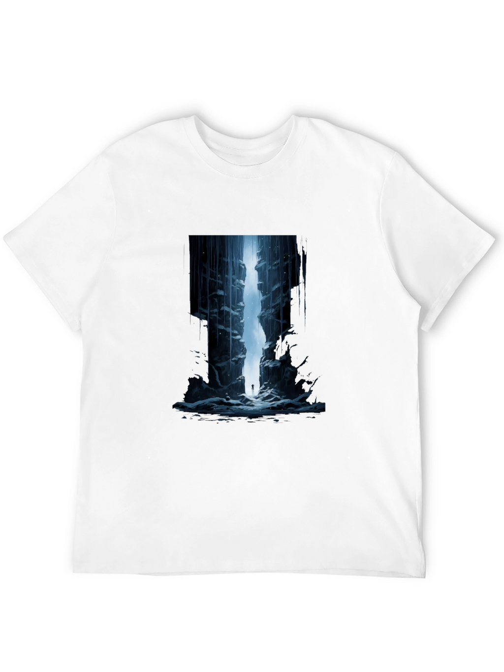 Mystic Canyon Graphic Tee - Black Cotton Comfort