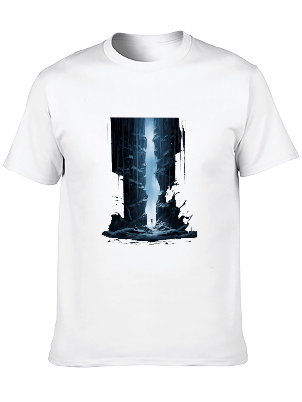Mystic Canyon Graphic Tee - Black Cotton Comfort