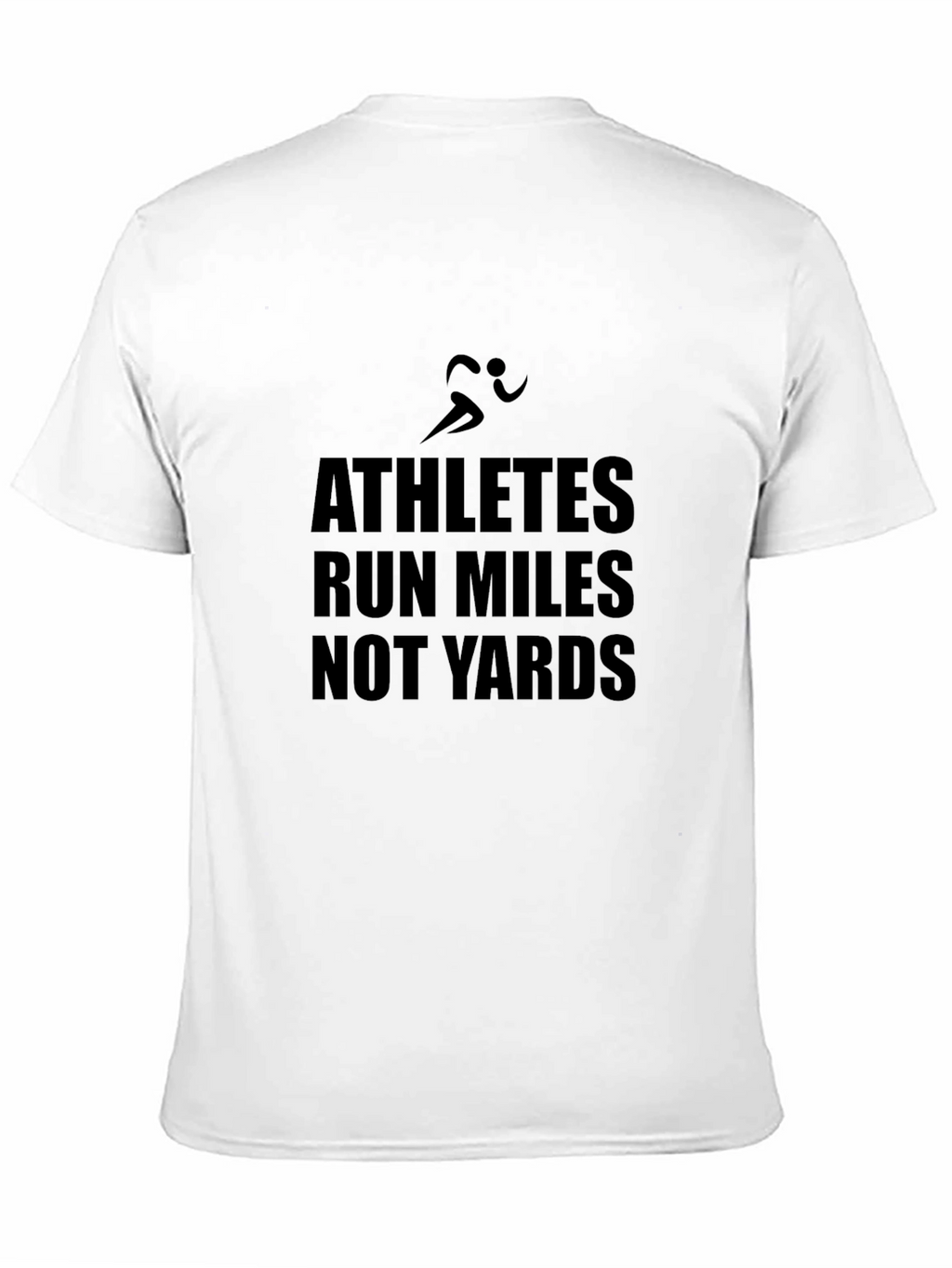 Athletes Run Miles T-Shirt - Black Graphic Tee
