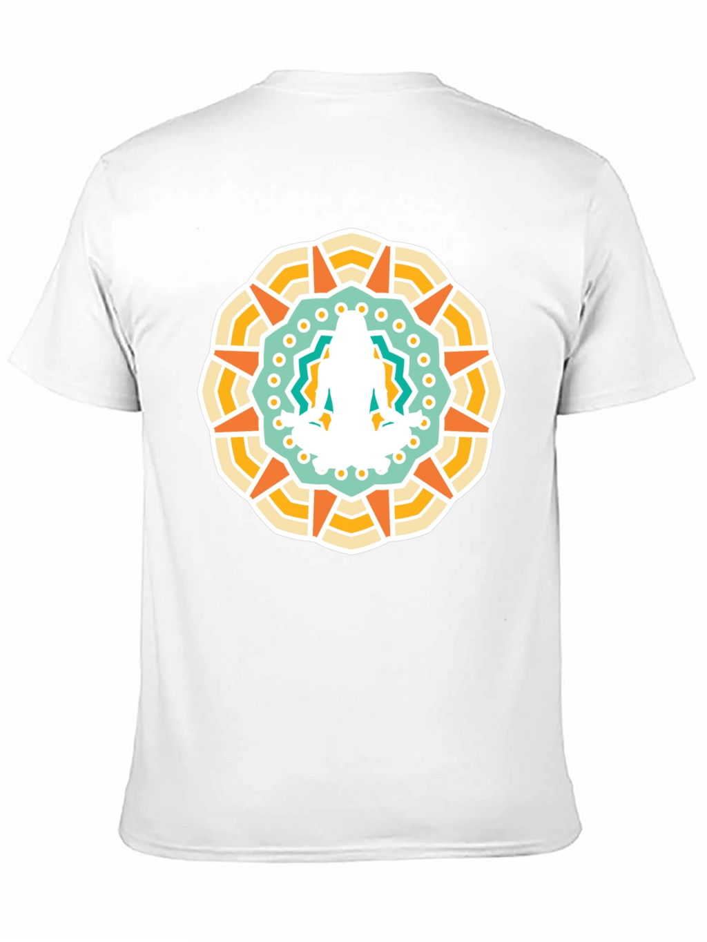 Mandala Yoga Meditation Graphic Black T-Shirt
