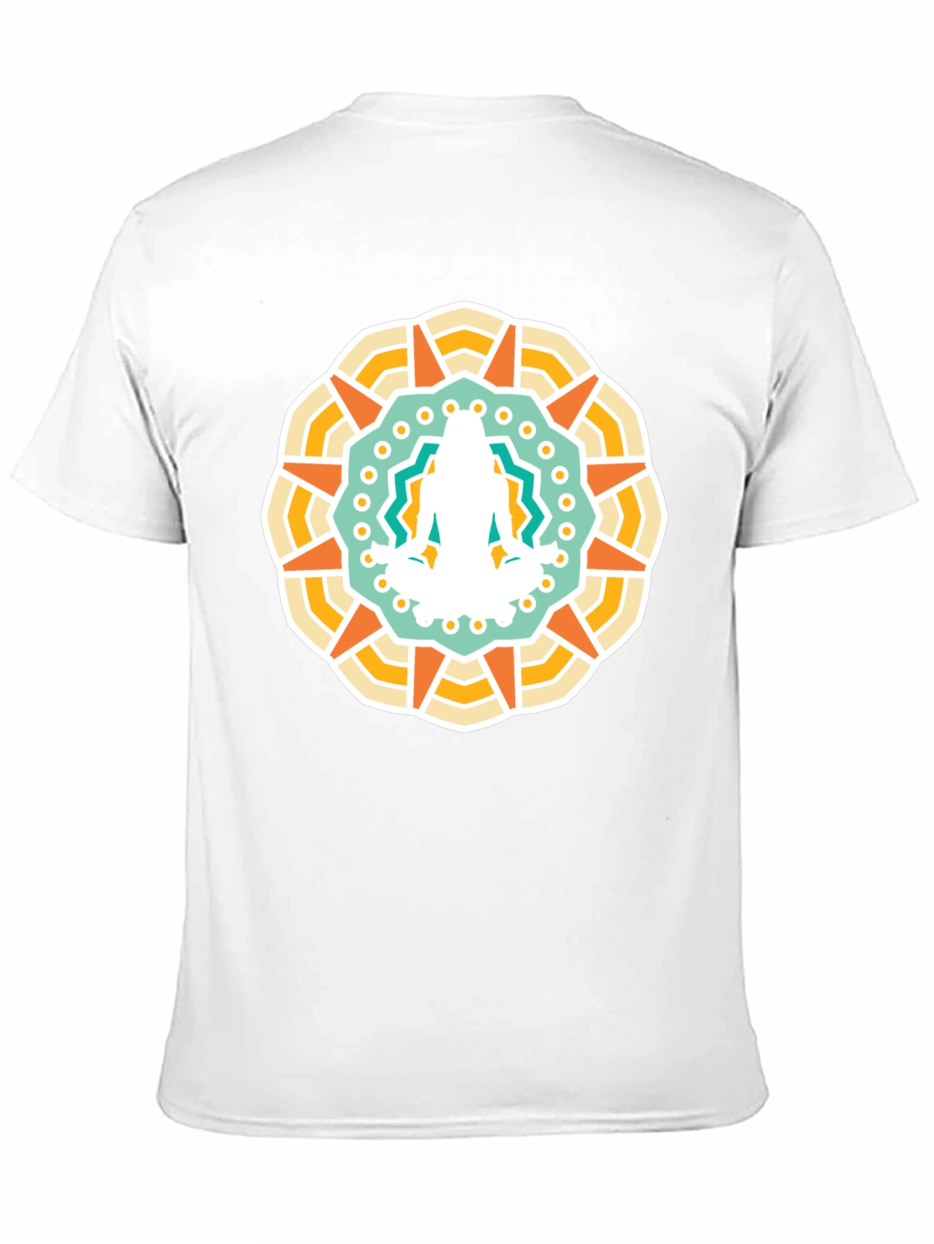 Mandala Yoga Meditation Graphic Black T-Shirt