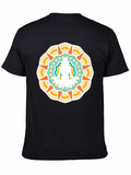 Mandala Yoga Meditation Graphic Black T-Shirt