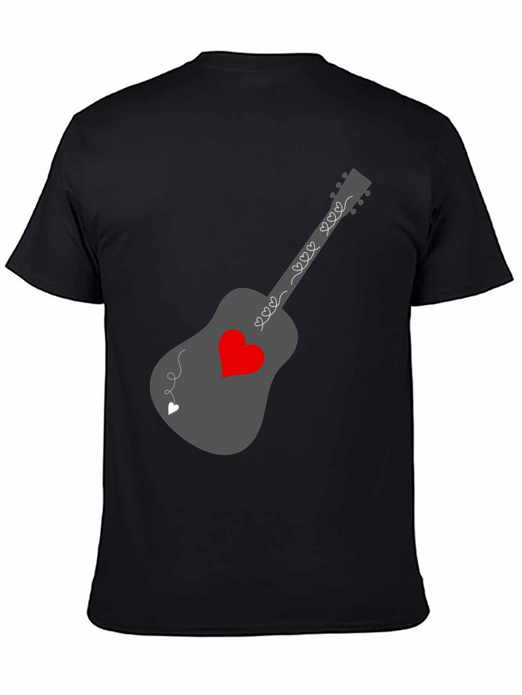 Heart Guitar Graphic Tee - Stylish Music Lover Shirt