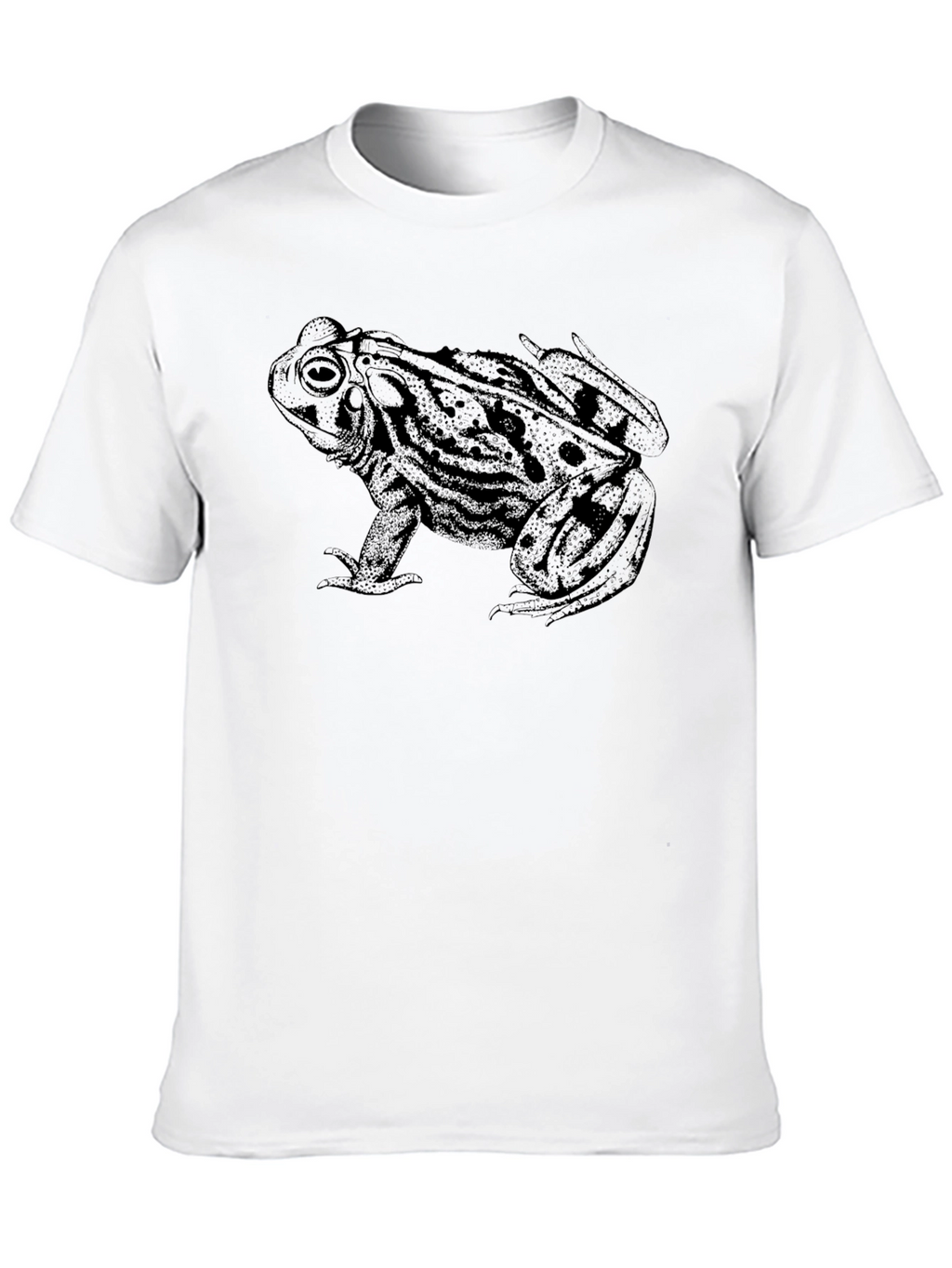 Frog Graphic Print Black T-Shirt