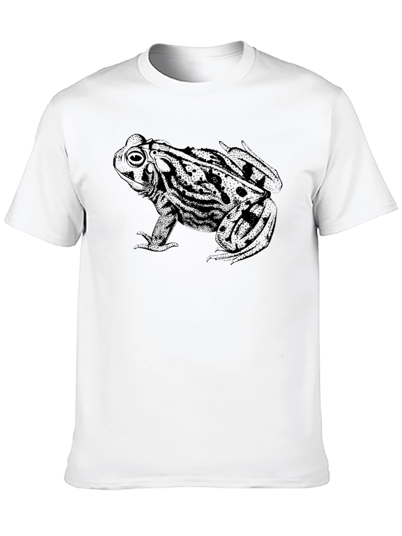 Frog Graphic Print Black T-Shirt
