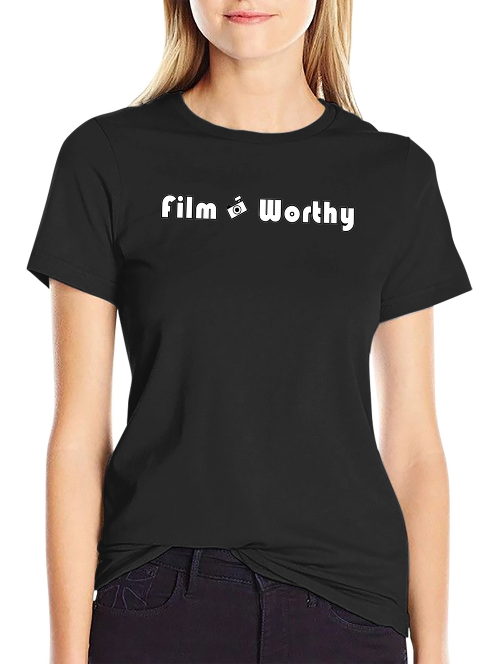 Film Worthy Black Graphic Tee