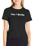 Film Worthy Black Graphic Tee