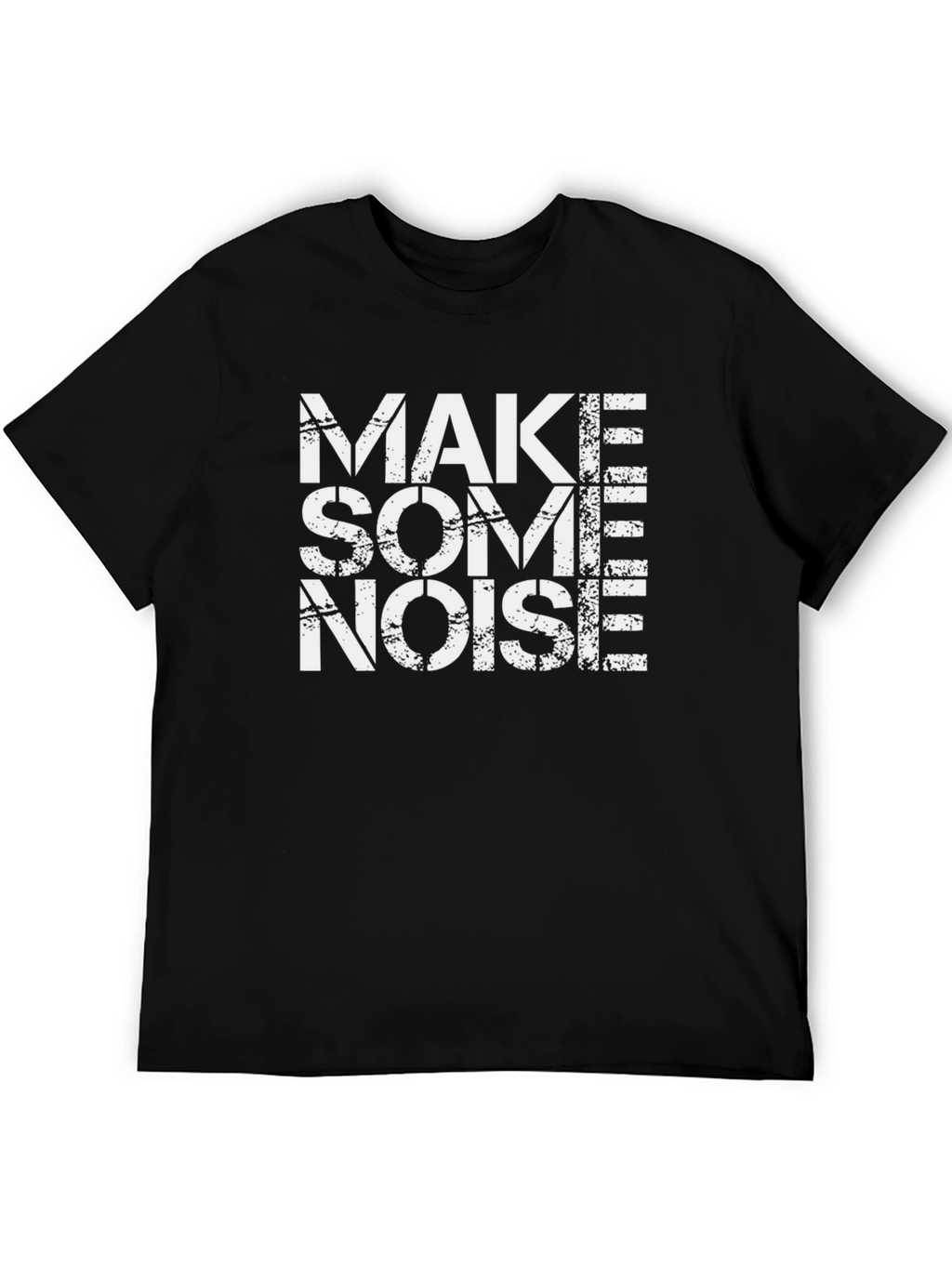 Make Some Noise T-Shirt - Black Cotton Tee