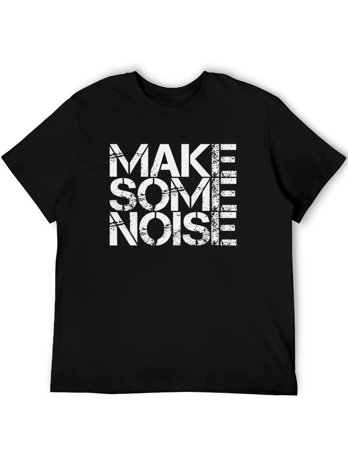 Make Some Noise T-Shirt - Black Cotton Tee