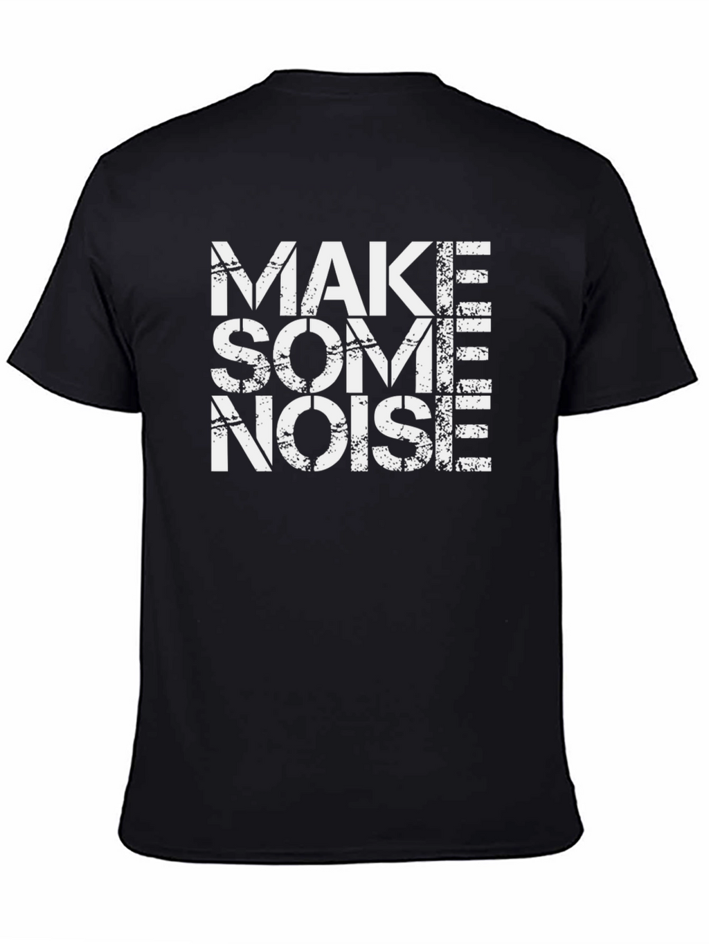 Make Some Noise T-Shirt - Black Cotton Tee