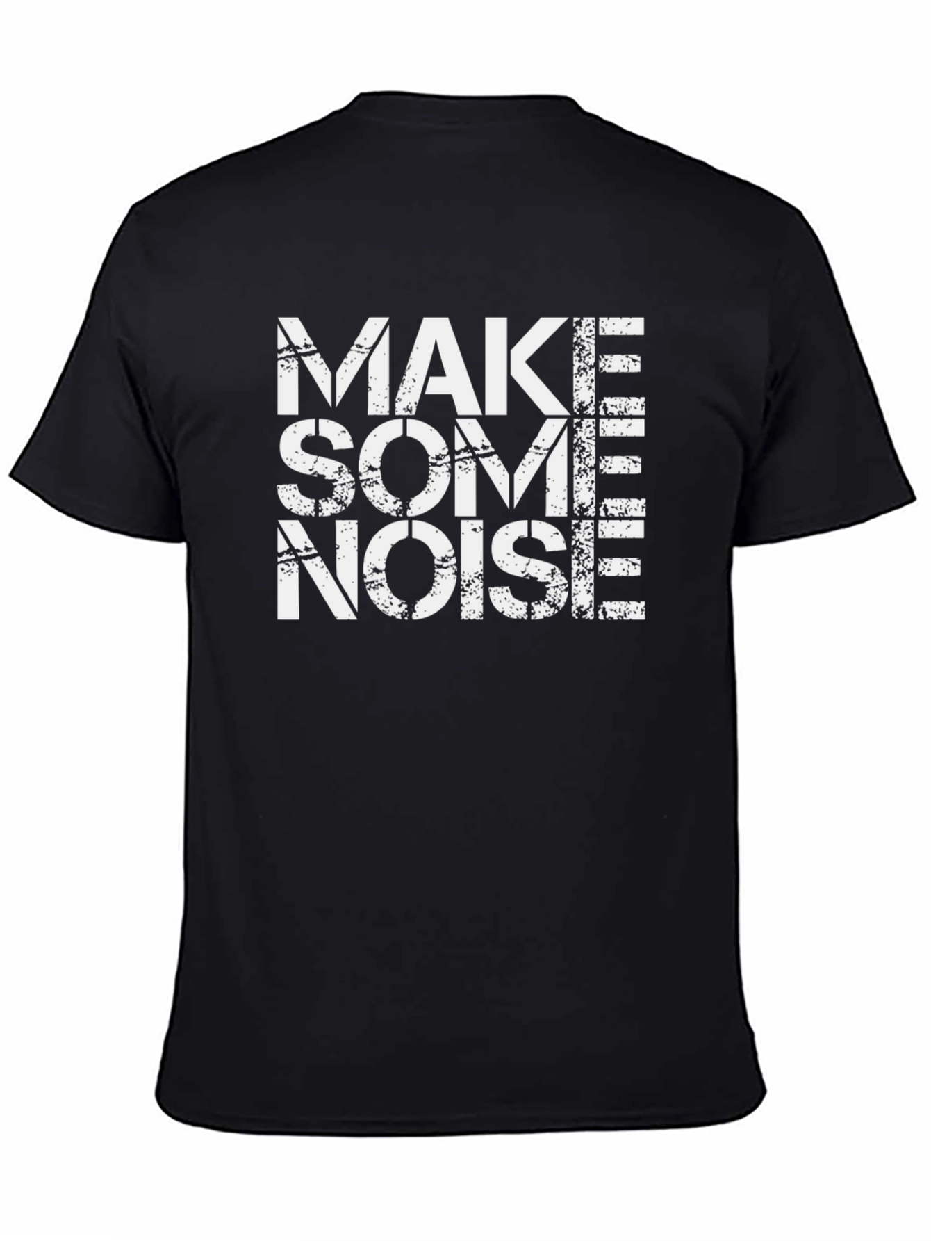 Make Some Noise T-Shirt - Black Cotton Tee