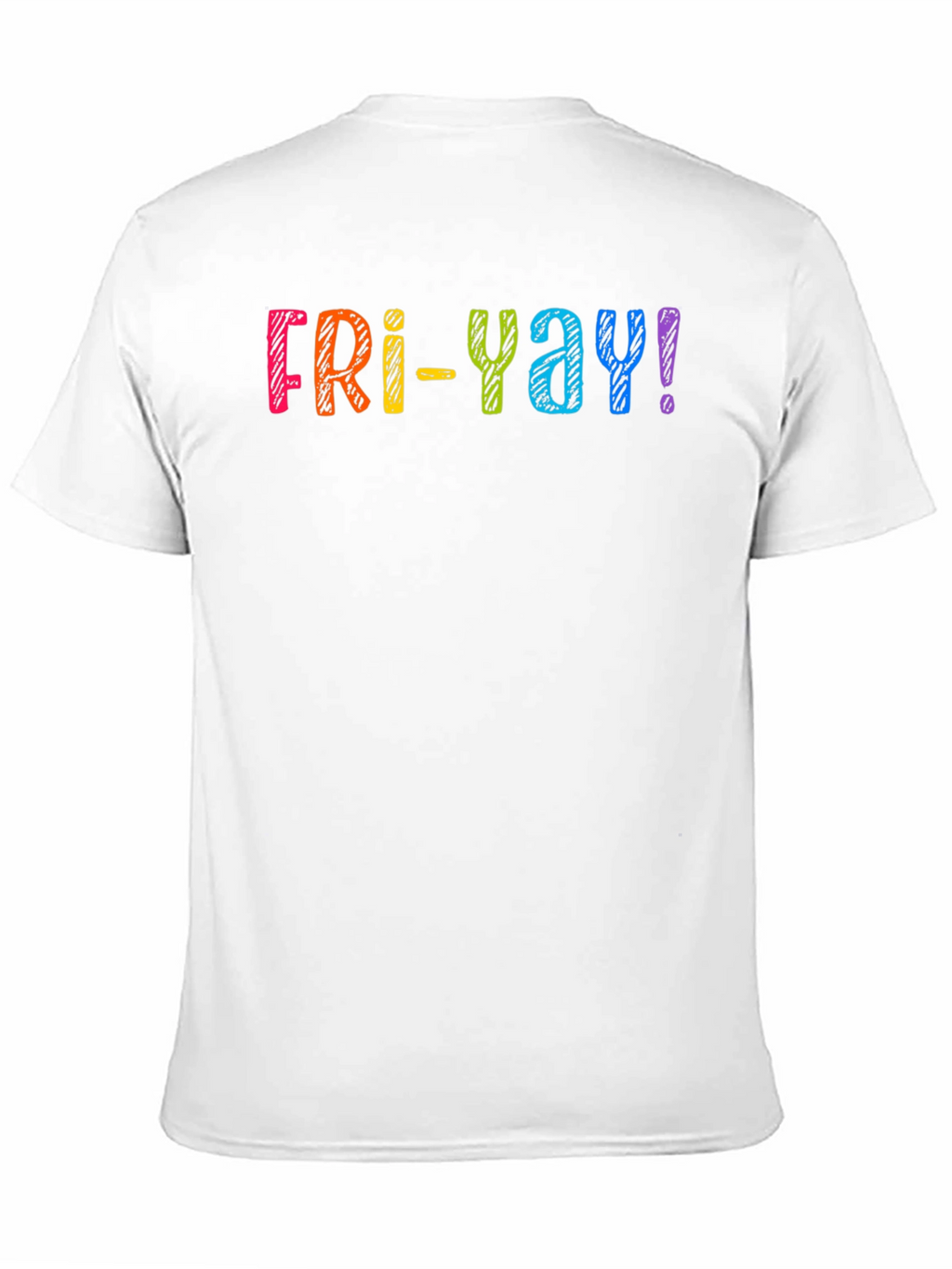 Fri-Yay! Rainbow Graphic T-Shirt - Casual Friday Fun