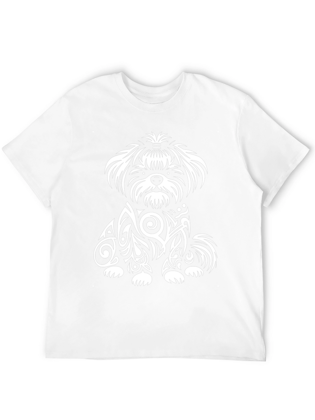 Dog Tribal Art T-Shirt - Black