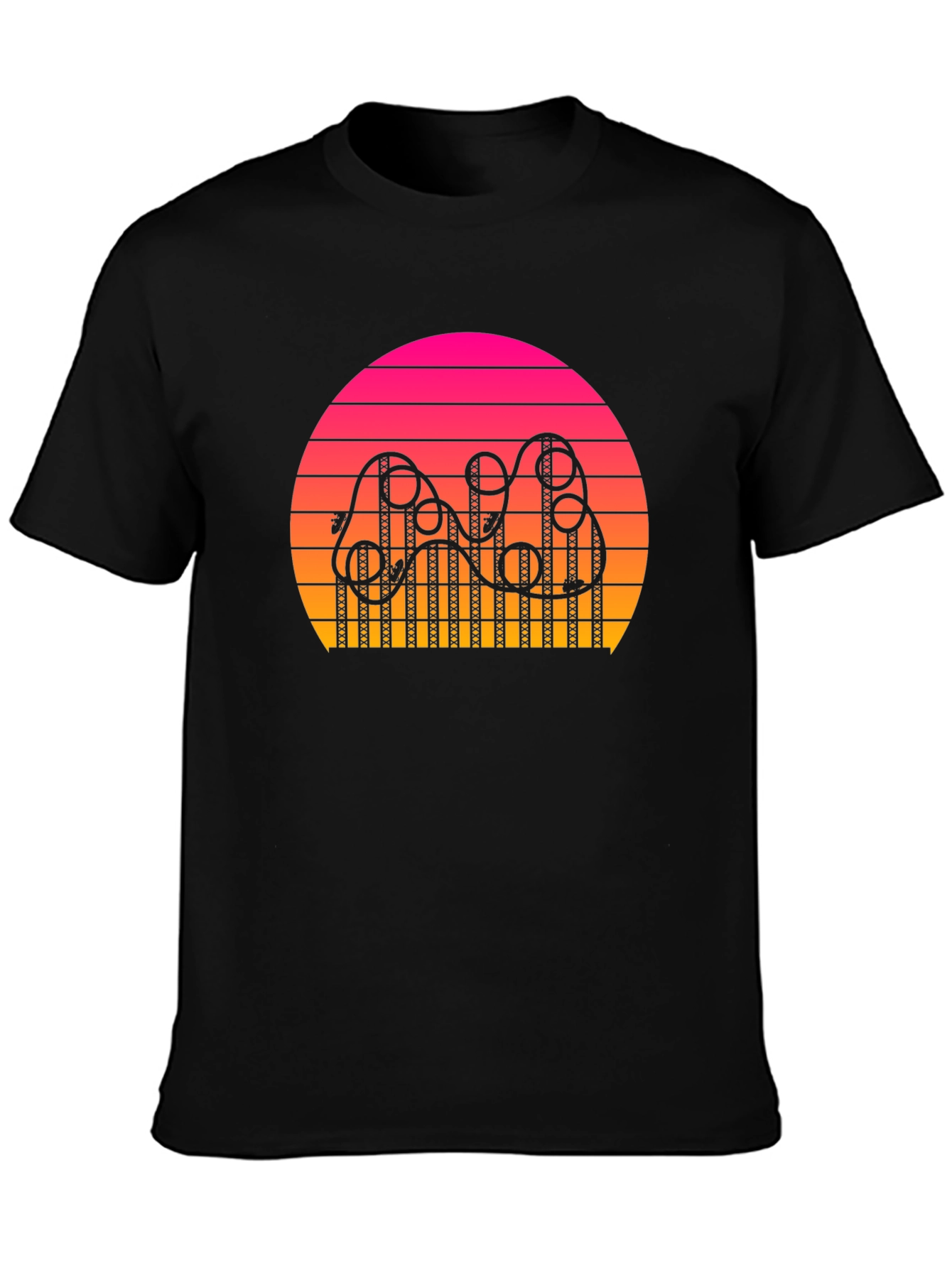 Retro Sunset Rollercoaster T-Shirt
