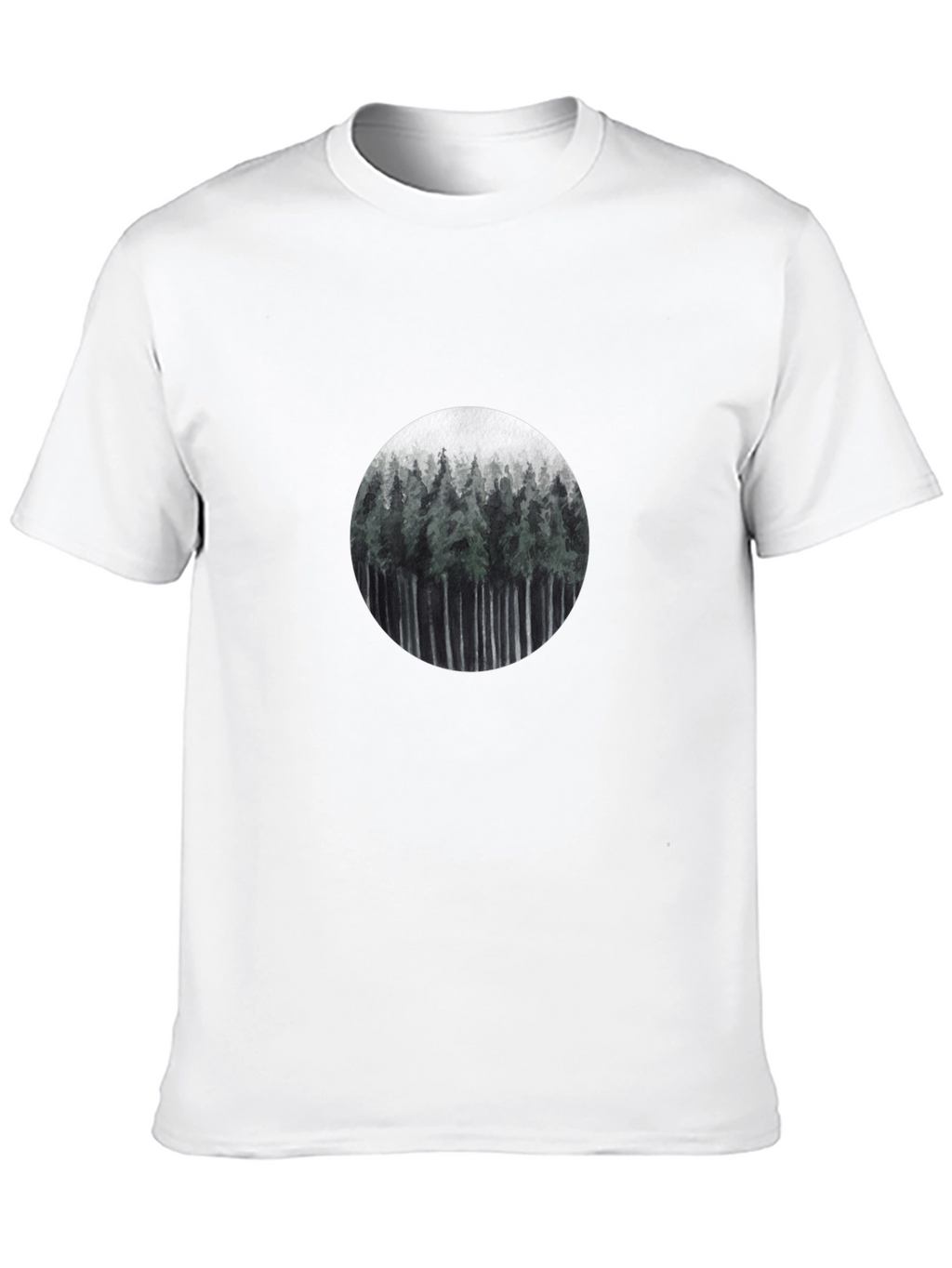 Nature Forest T-Shirt - Mens Black Tee