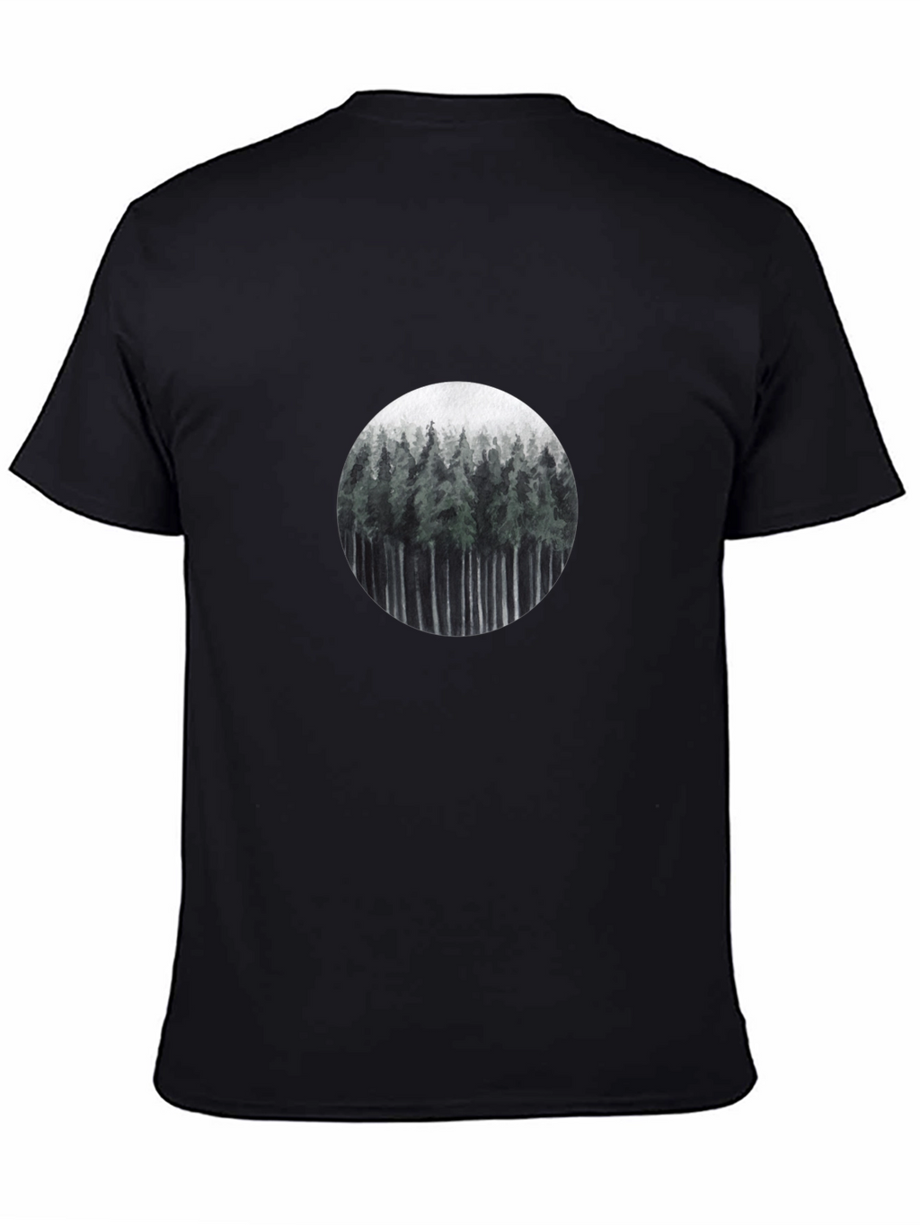 Nature Forest T-Shirt - Mens Black Tee