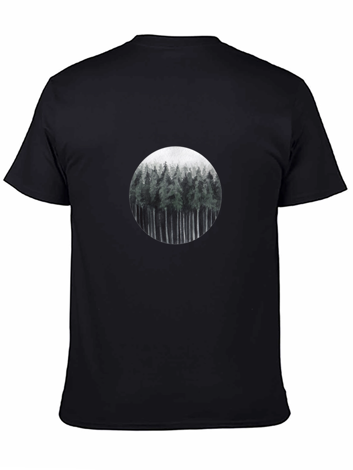 Nature Forest T-Shirt - Mens Black Tee