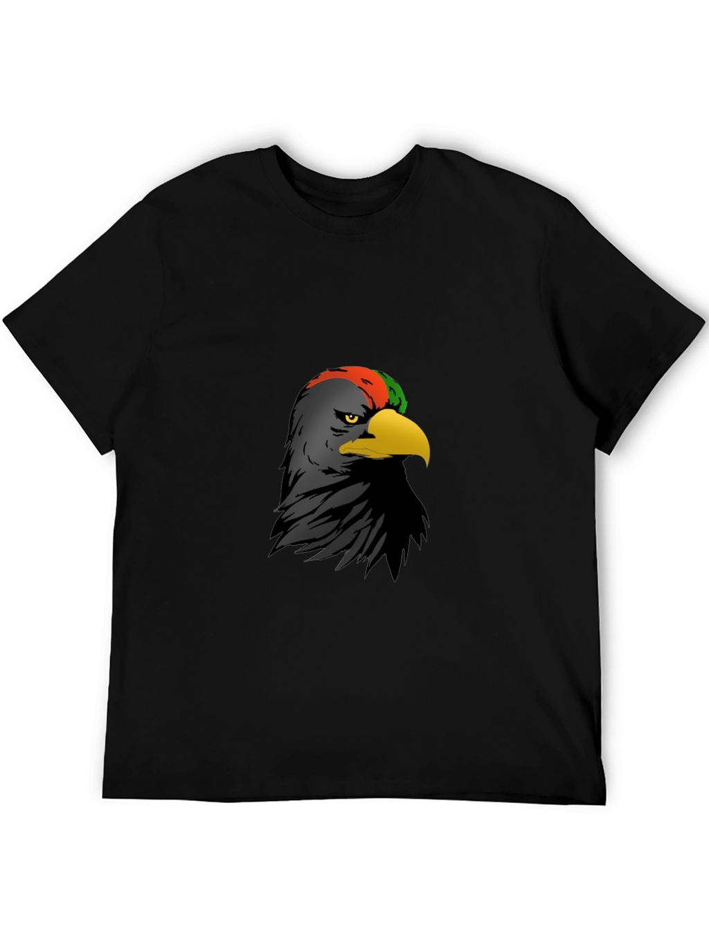 Black Tee with Eagle Graphic