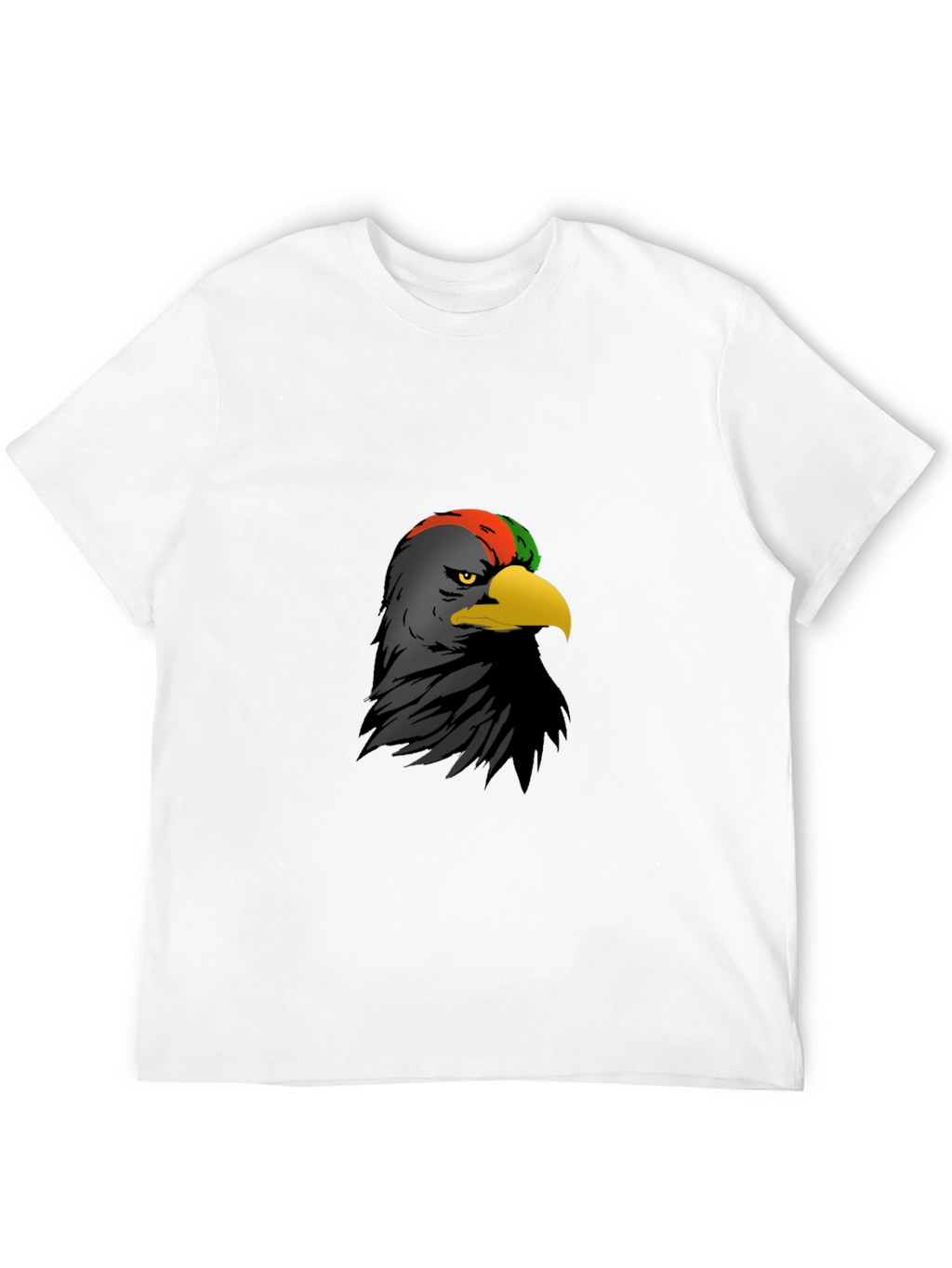 Black Tee with Eagle Graphic