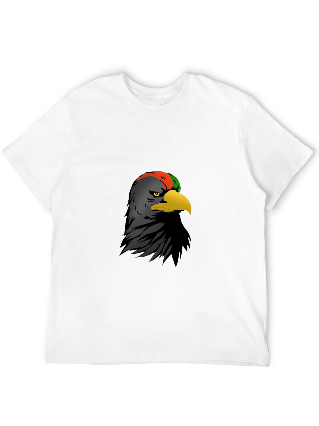Black Tee with Eagle Graphic