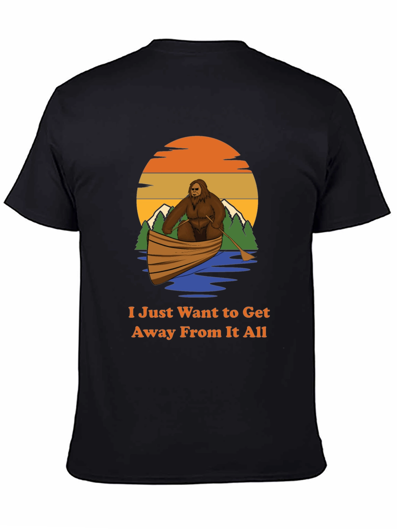 Bigfoot Canoe T-Shirt - Get Away From It All