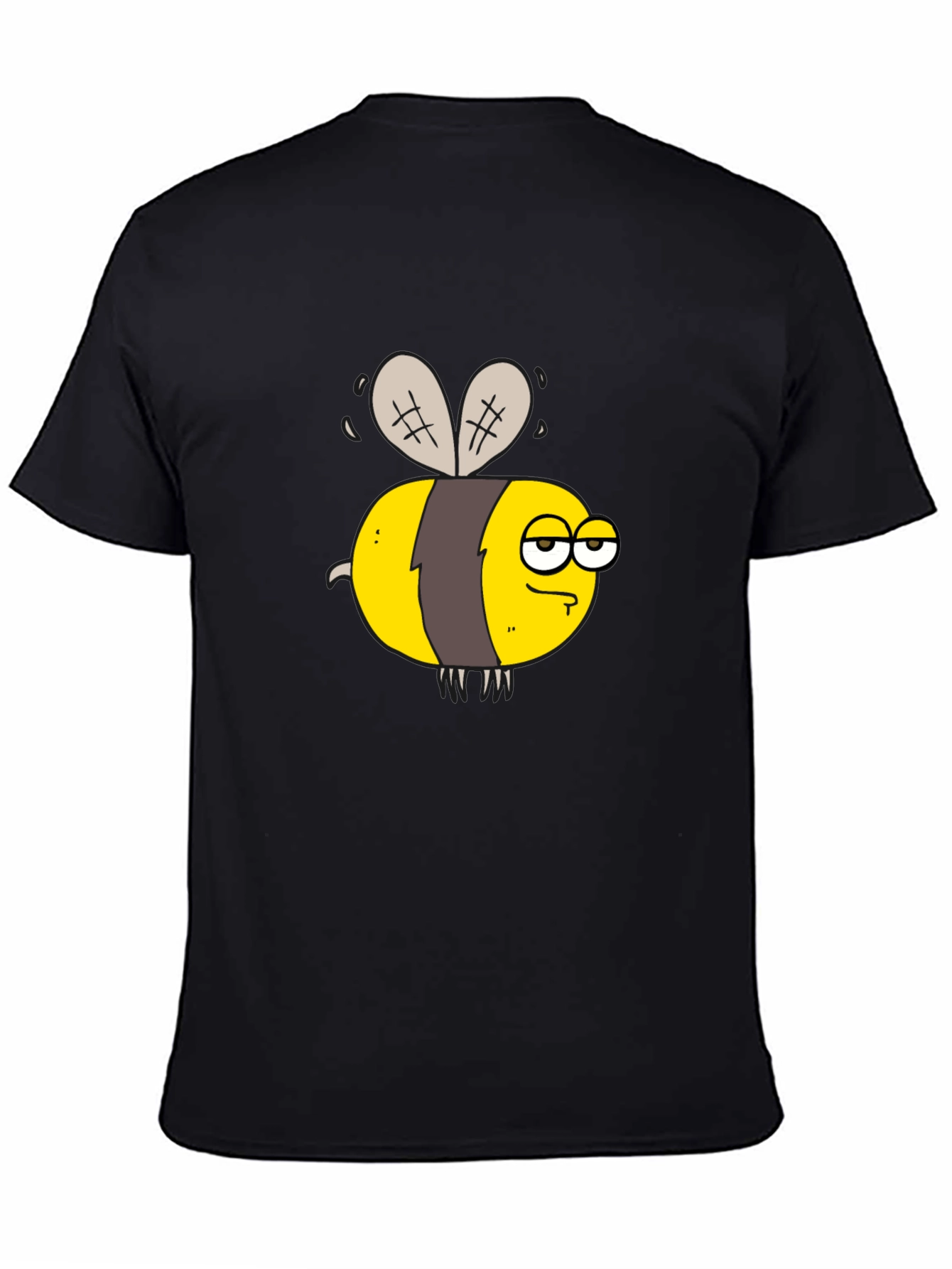 Funny Grumpy Bee Graphic T-Shirt