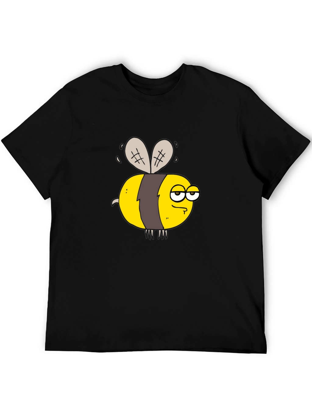 Funny Grumpy Bee Graphic T-Shirt