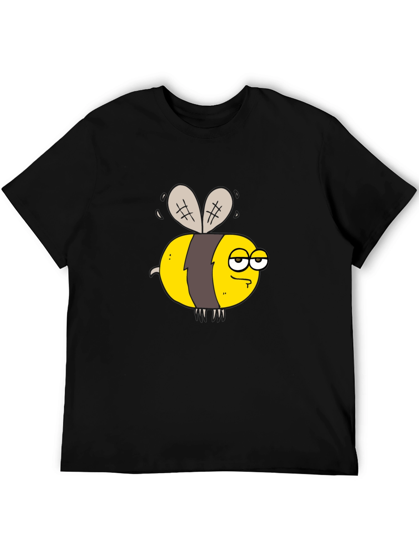 Funny Grumpy Bee Graphic T-Shirt